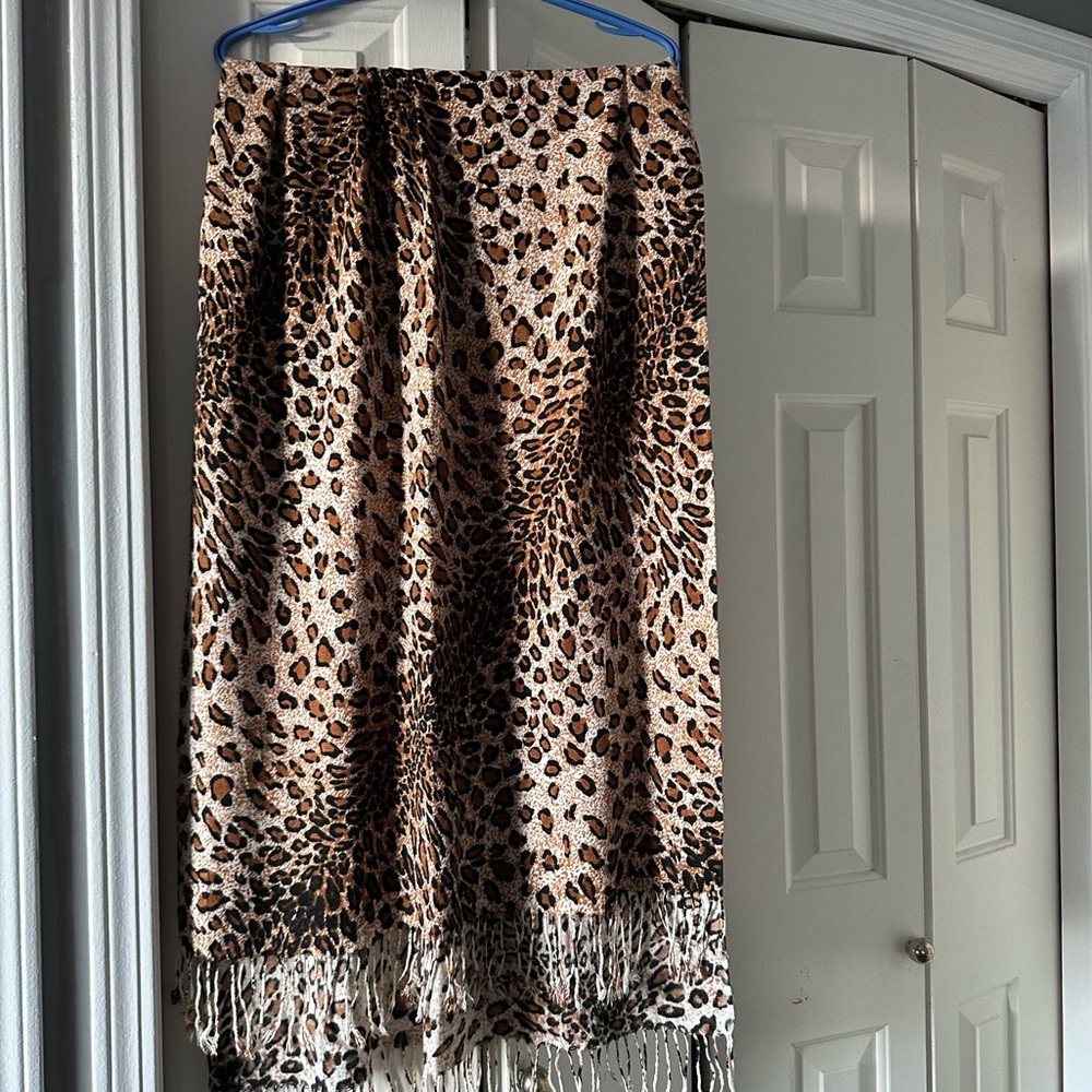 3 for $5 Leopard print scarf